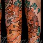 Tattoos - Orange MonMon Kitty - 109168